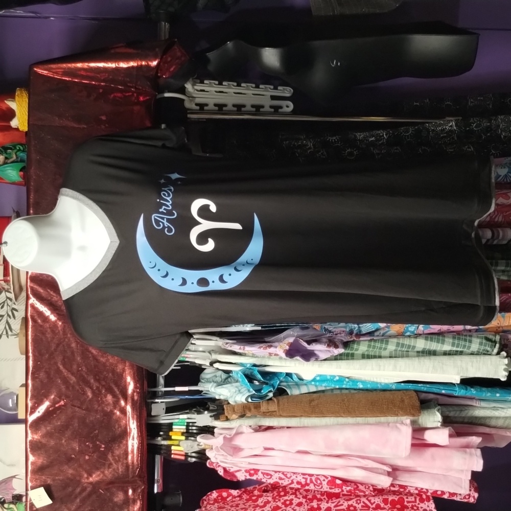 Moon nite up cycled night shirt Aries